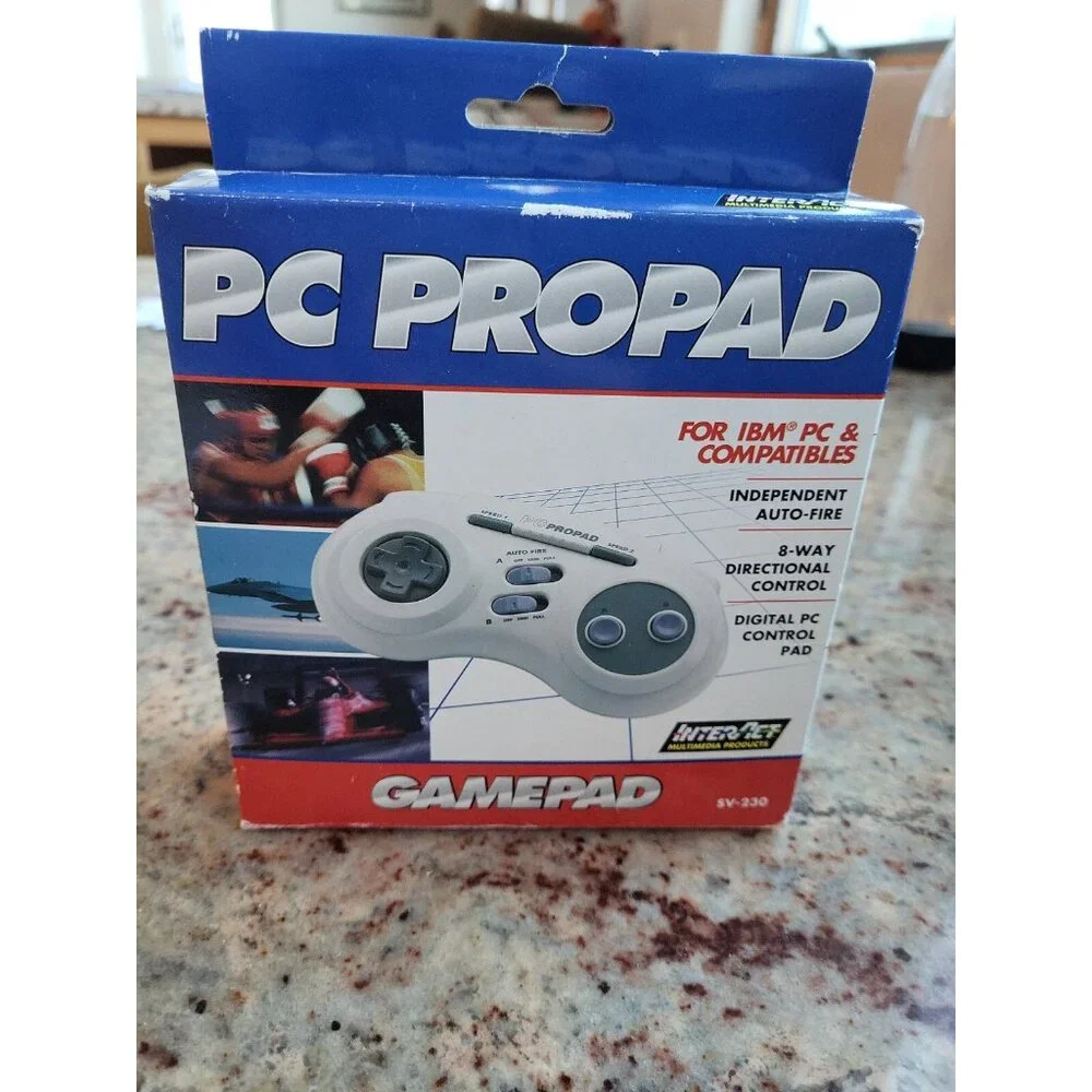 Vintage InterAct SV-230 IBM PC Propad Gameport Game Pad Controller New In Box